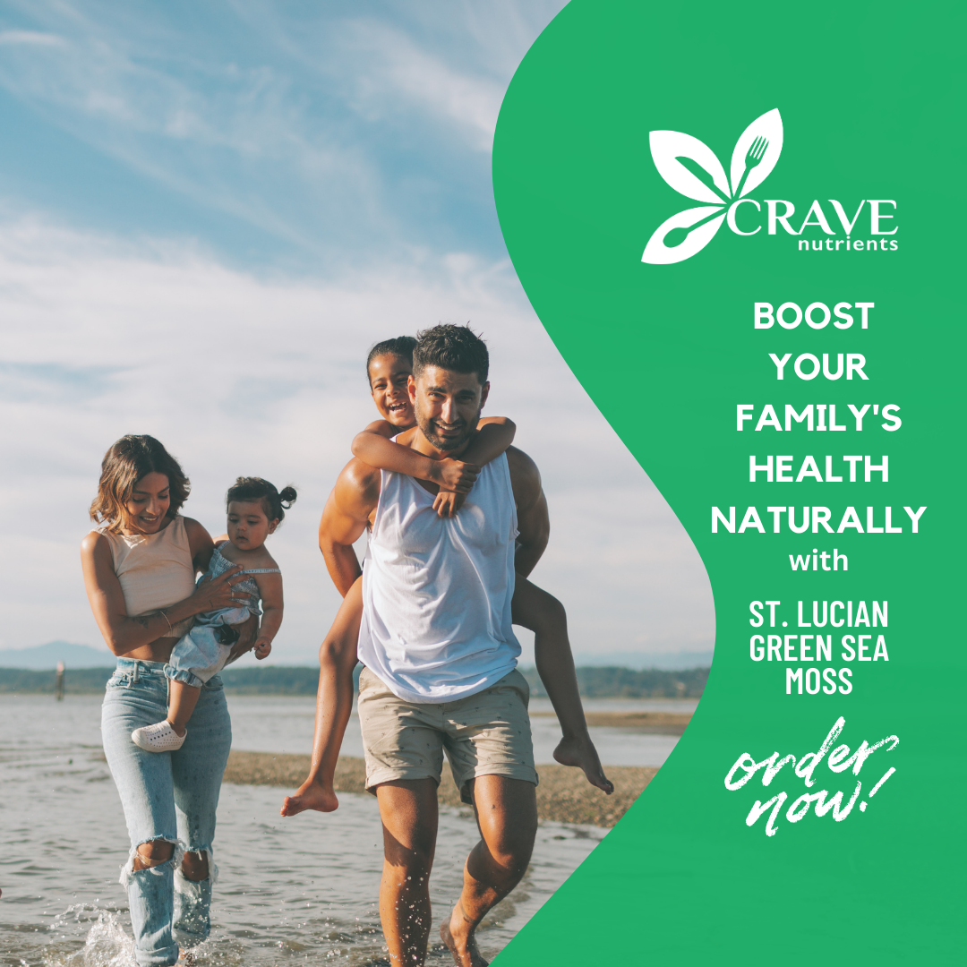 Crave Nutrients Wild-harvested St. Lucian Green Sea Moss