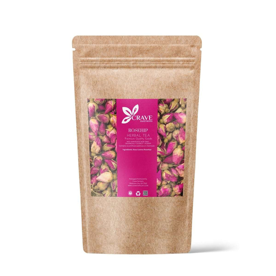 Crave Nutrients Organic Wild-harvest Rosehip Tea (18 bags) - Go Natural 247
