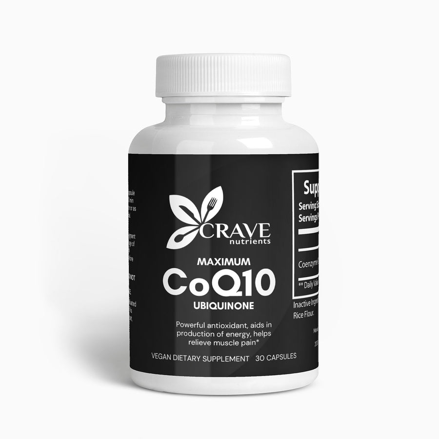 Crave Nutrients Maximum CoQ10 Ubiquinone (Capsules) - Go Natural 247