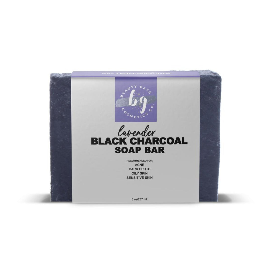 Beauty Gate Lavender Black Charcoal Soap Bar - Go Natural 247