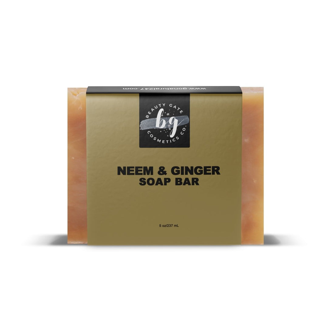 Beauty Gate Neem & Ginger Shampoo and Body Soap Bar - Go Natural 247