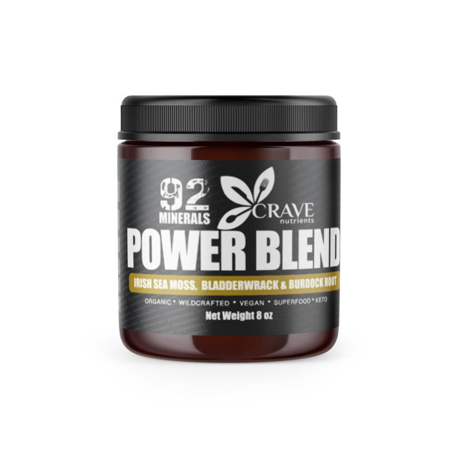 Crave Nutrients Power Blend with Irish Sea Moss, Bladderwrack and Burdock Root - Go Natural 247
