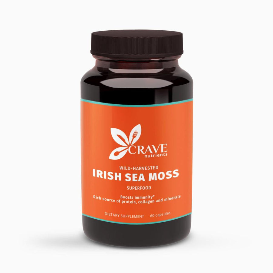 Crave Nutrients Wild-Harvest Irish Sea Moss (Capsules) - Go Natural 247