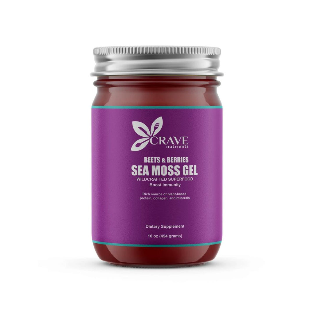 Crave Nutrients Wildcrafted Beets & Berries Sea Moss Gel - Go Natural 247