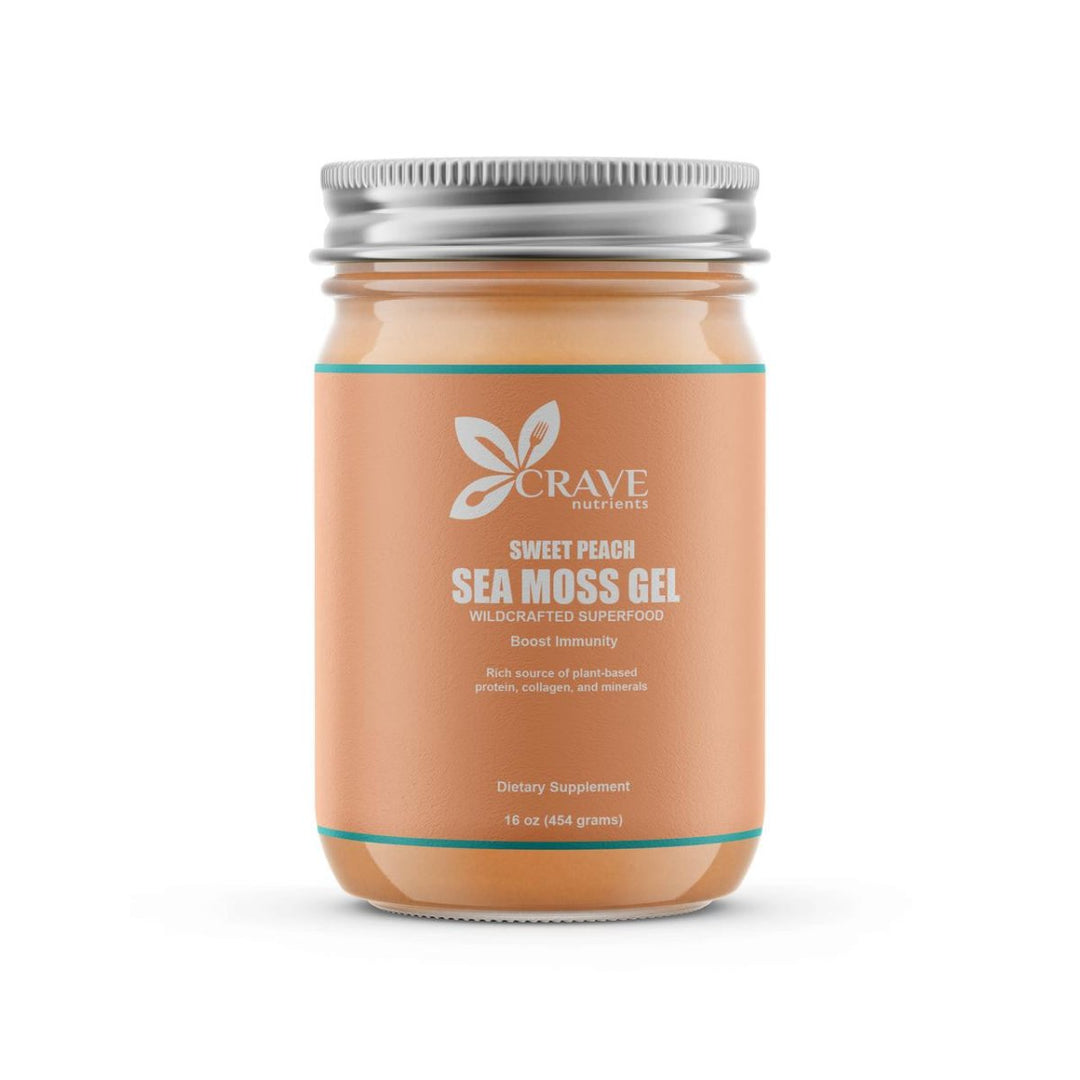 Crave Nutrients Wildcrafted Sweet Peach Sea Moss Gel - Go Natural 247