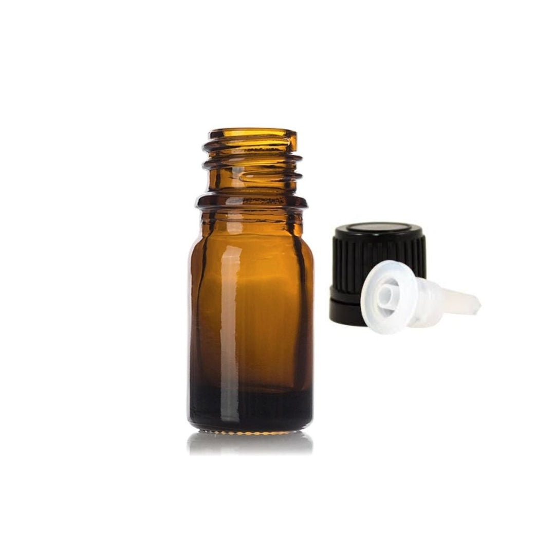 Go Natural 247 - 5 ml Amber Glass Bottle with Cap & Orifice - Go Natural 247